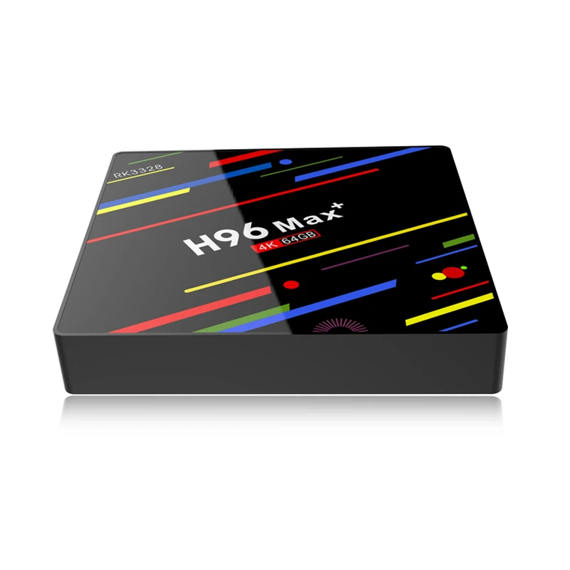 H96 MAX Plus Smart TV BOX Android 8.1 RK3328 4K Media Player QuadCore 4GB Ram 64GB ROM 8.1 H96Max + TV BOX USB3.0 BT pk h96 pro