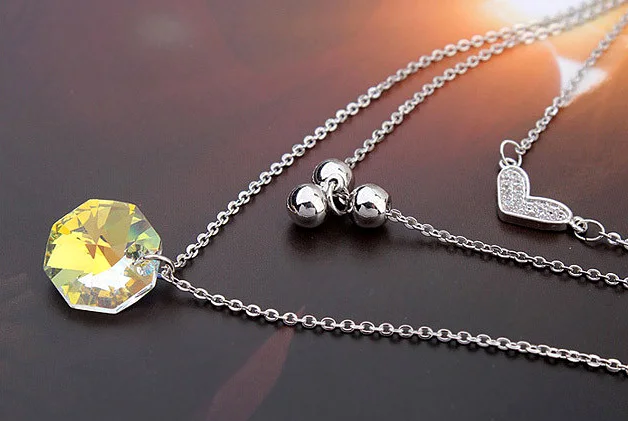 Кристалл от Swarovski геометрические Восьмиугольные модные Многослойные кисточки