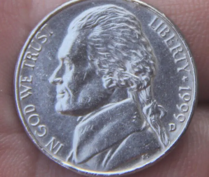 

21.5mm Jefferson nickel 5 Cents Coin 1938-2004 Nickel (United States Of America) Used Condition