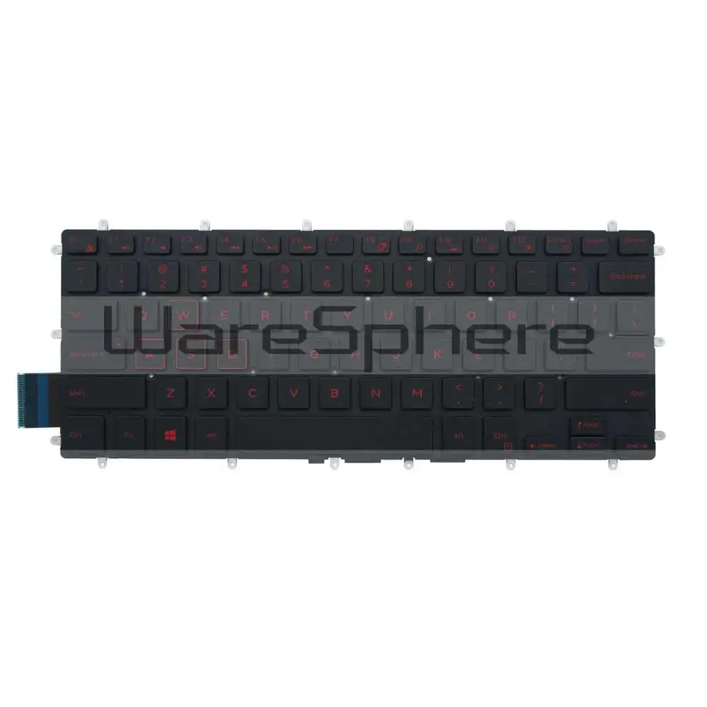 Новая Оригинальная красная клавиатура с подсветкой для Dell Inspiron 14 Gaming 7466 7467 02NRD7 2NRD7