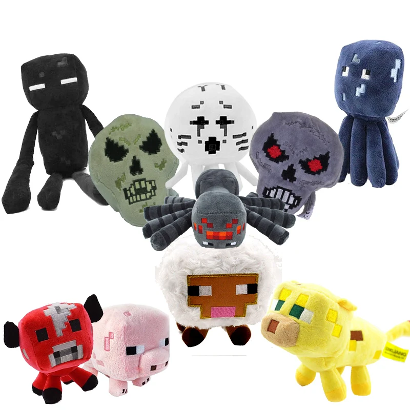 Minecrafted Plush Toys 15 Styles Soft Stuffed Animal Doll My World Enderman Wolf Zombie Spide Cartoon Toy For Children Gifts Minecrafted Plush Toys 15 Styles Soft Stuffed Animal Doll My World Enderman Wolf Zombie Spide Cartoon Toy For Children Gifts