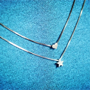 

Star Clavicle Chain Korean 925 Sterling Silver Temperament Personality Fashion Female Jewelry Necklace SNE035