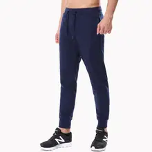 Для мужчин Повседневное спортивные обтягивающие штаны для бега штаны хлопок сезон: весна–лето Фитнес тренировки для Спортивного Бега; тренировочные брюки трикотажные брюки