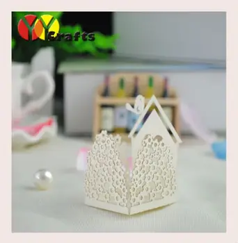 

bird and house design laser cut delicate wedding favor candy,cookie,cake wrapper
