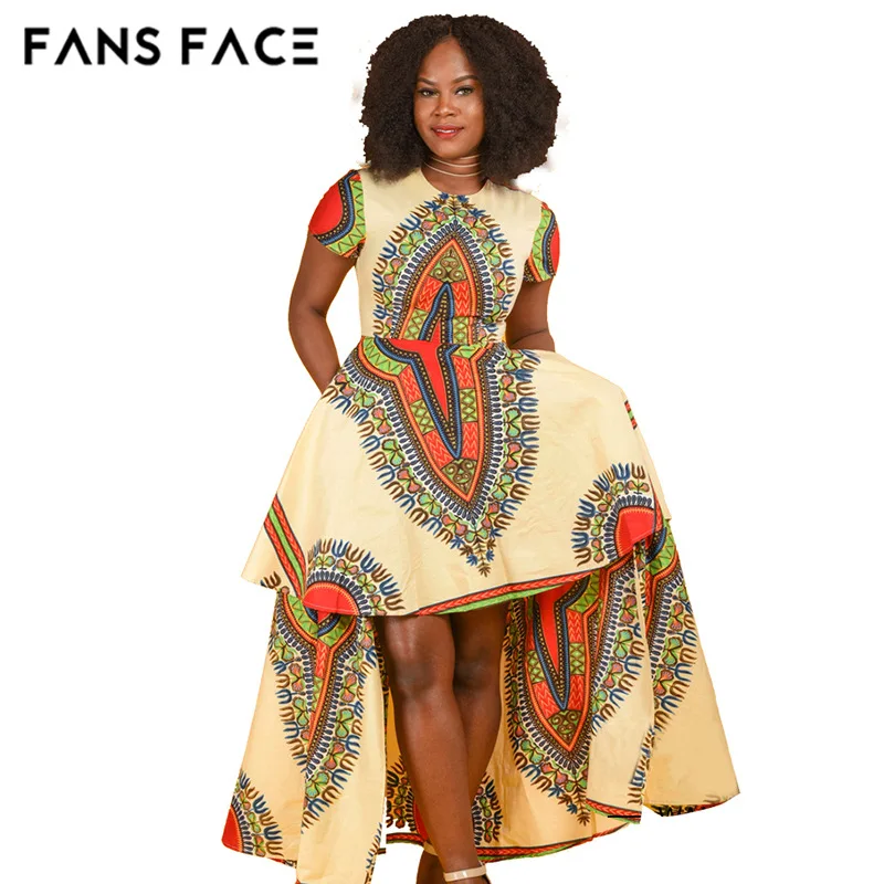 FANS FACE African Dress Summer 2017 Maxi Dress Sleeveless African Print ...