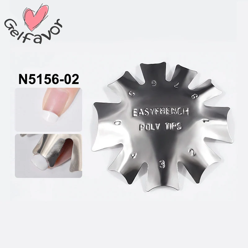 

ROSALIND 1PC French Manicure Modeling Shaping Stainless Stamping Plates For Crystal Nail Making Art Tools