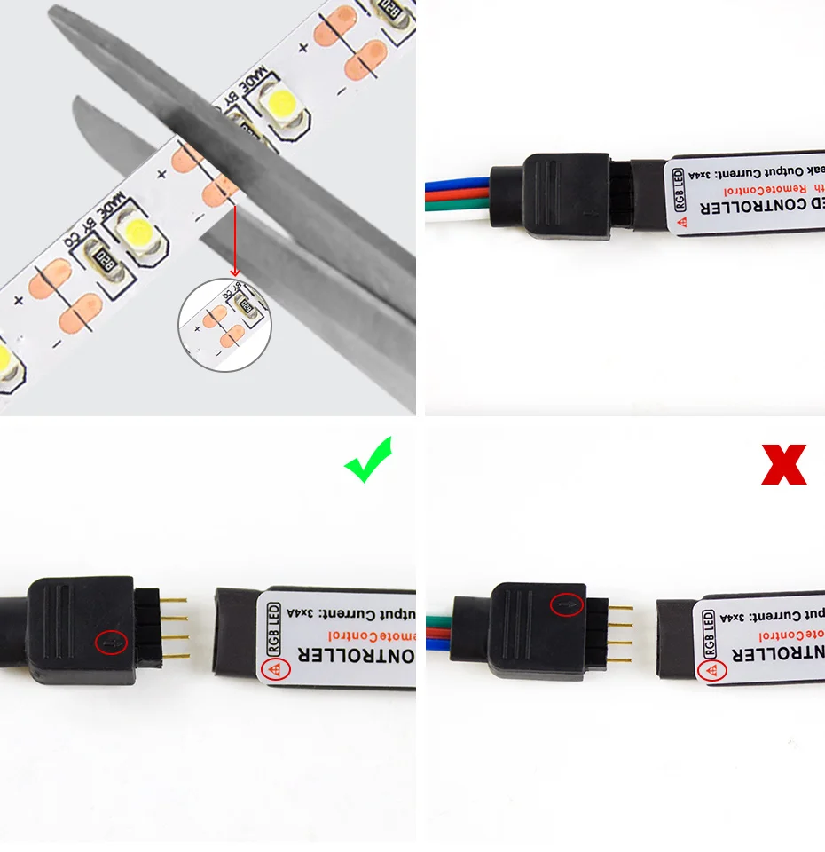 USB Светодиодная лента 3528 RGB белый теплый белый ТВ фоновый комплект освещения 50 см 1 м 2 м 3 м 5 м водонепроницаемая светодиодная лента световая лента для кухни