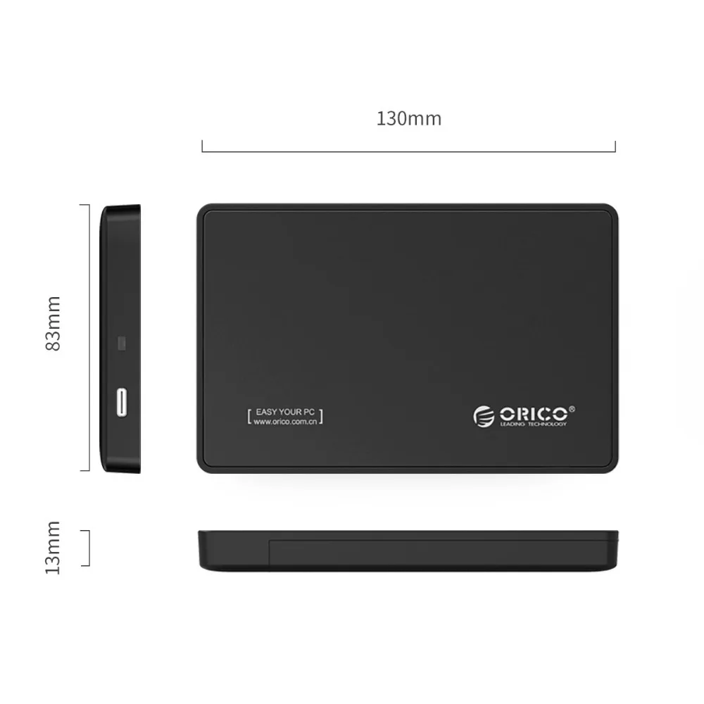 ORICO 2,5 дюймов type-C жесткий диск Корпус USB3.1 Gen2 type-C SSD адаптер USB3.0 коробка для жесткого диска для SSD Внешний HDD Чехол