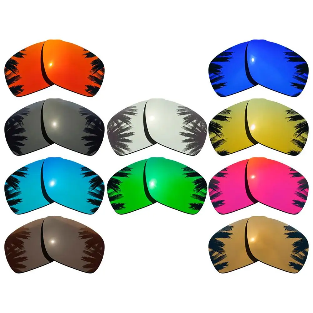 Поляризованные зеркальные линзы для замены покрытия для солнцезащитных очков-Оукли отправка 1 рамка разных цветов - Цвет линз: 10 Different Color