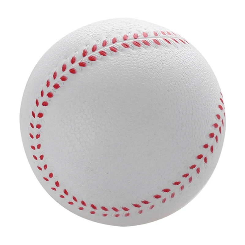 1 шт. универсальные бейсбольные мячи ручной работы из ПВХ и полиуретана, жесткие и мягкие бейсбольные мячи, мяч для Софтбола, тренировочное Упражнение бейсбол, мячи - Цвет: 7.0 cm white