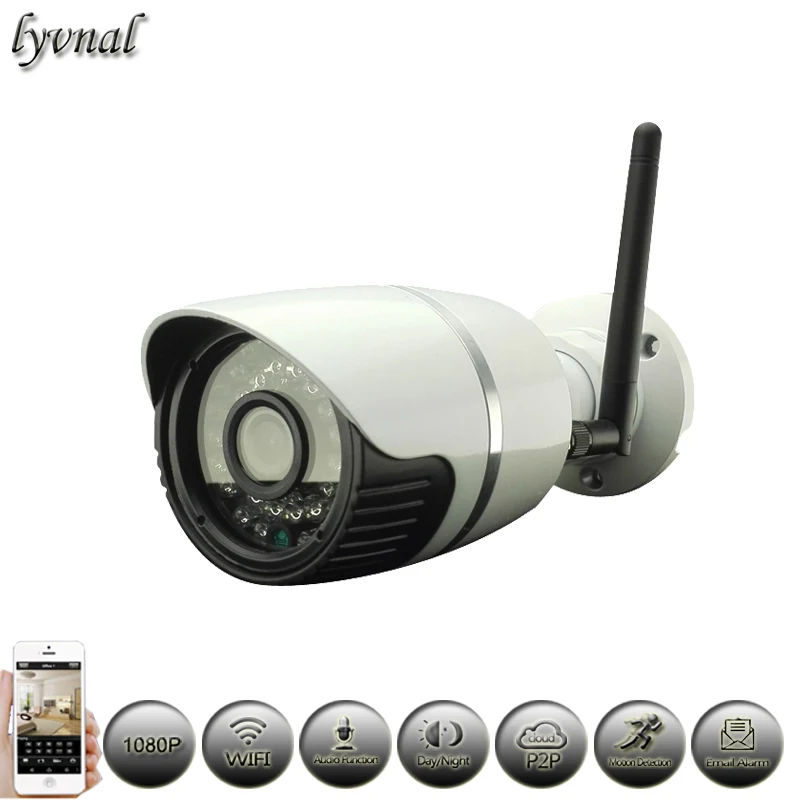 bilder für Audio Wifi Kamera 1080 P Wirless 2 MP Ip-kamera Netzwerk P2P Onvif CCTV-System Im Freien Überwachungskamera Wasserdichte NightVision bilder für Audio Wifi Kamera 1080 P Wirless 2 MP Ip-kamera Netzwerk P2P Onvif CCTV-System Im Freien Überwachungskamera Wasserdichte NightVision