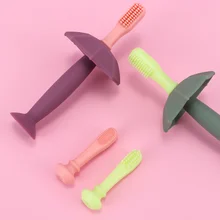 1 шт. безопасный мягкий силиконовый щетина детский Прорезыватель зубы учебная зубная щетка экологическая для ухода за зубами для малышей