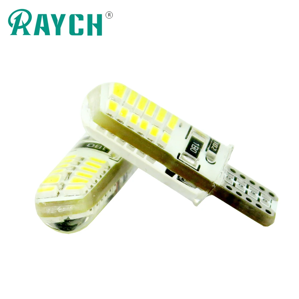 

10Pcs T10 W5W 24SMD 3014 LED Silica Strobe Flash Light Automotive Light-emitting Diode Tail Light Brake/License Plate Lamp Bulb