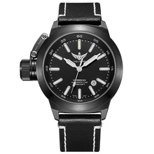 YELANG V1022 T100 Tritium Luminous Army Military Mens Automatic Mechanical Wrist Watch With ETA 2824-2 Automatic Movement-Black