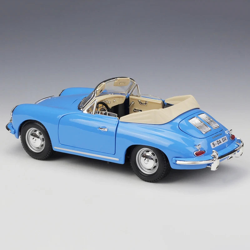 Модель кабриолета Bburago 356B в масштабе 1:18 из металлического сплава|Наземный