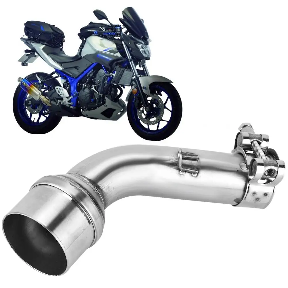 Выхлопные системы мотоцикл Выхлопная средняя труба Соединительный адаптер для Yamaha R25/R3- tubo de escape