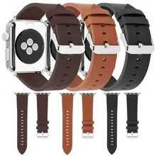 Genuine Leather Watchband for IWatch Apple Watch 38mm 42mm 40mm 44mm Series 1 2 3 4 Wrist Strap Watchband