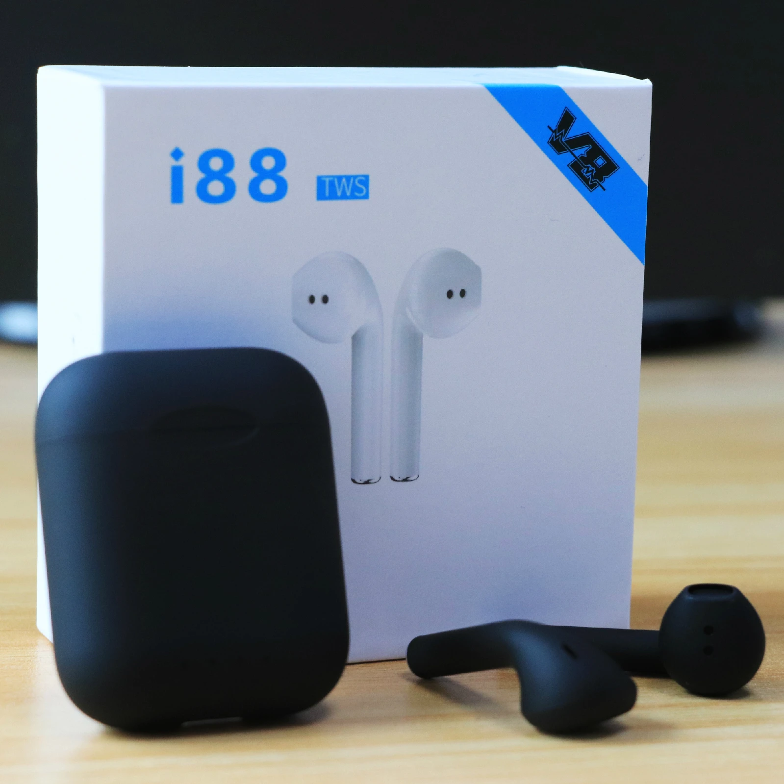 Оригинал i88 TWS Беспроводная bluetooth-гарнитура мини наушники Bluetooth с сенсор для iPhone Xiaomi - цена