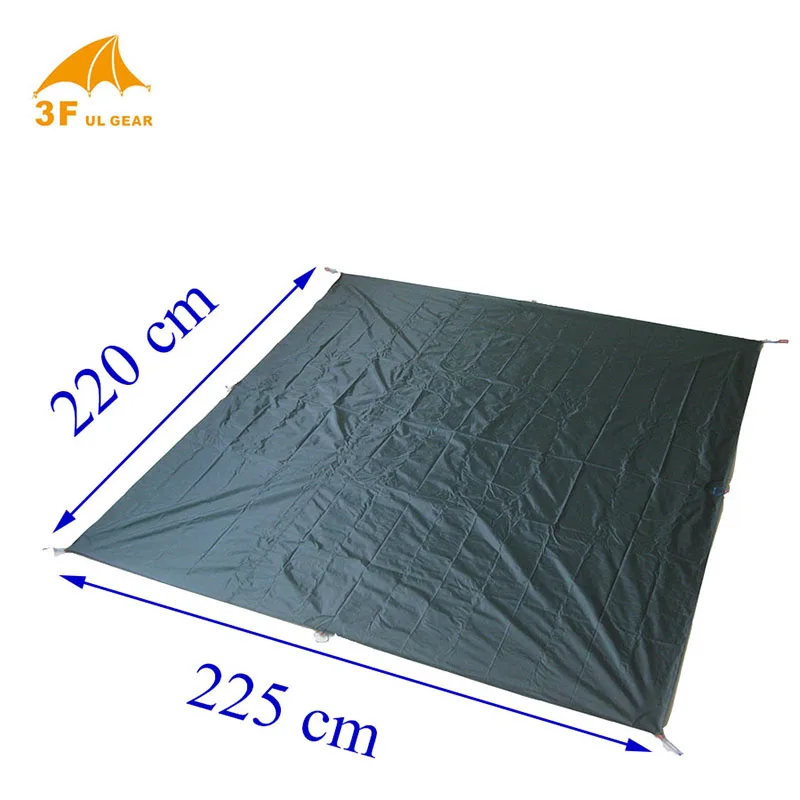

3F Gear 225*220 cm footprint moistureproof PU coating outdoor groundsheet