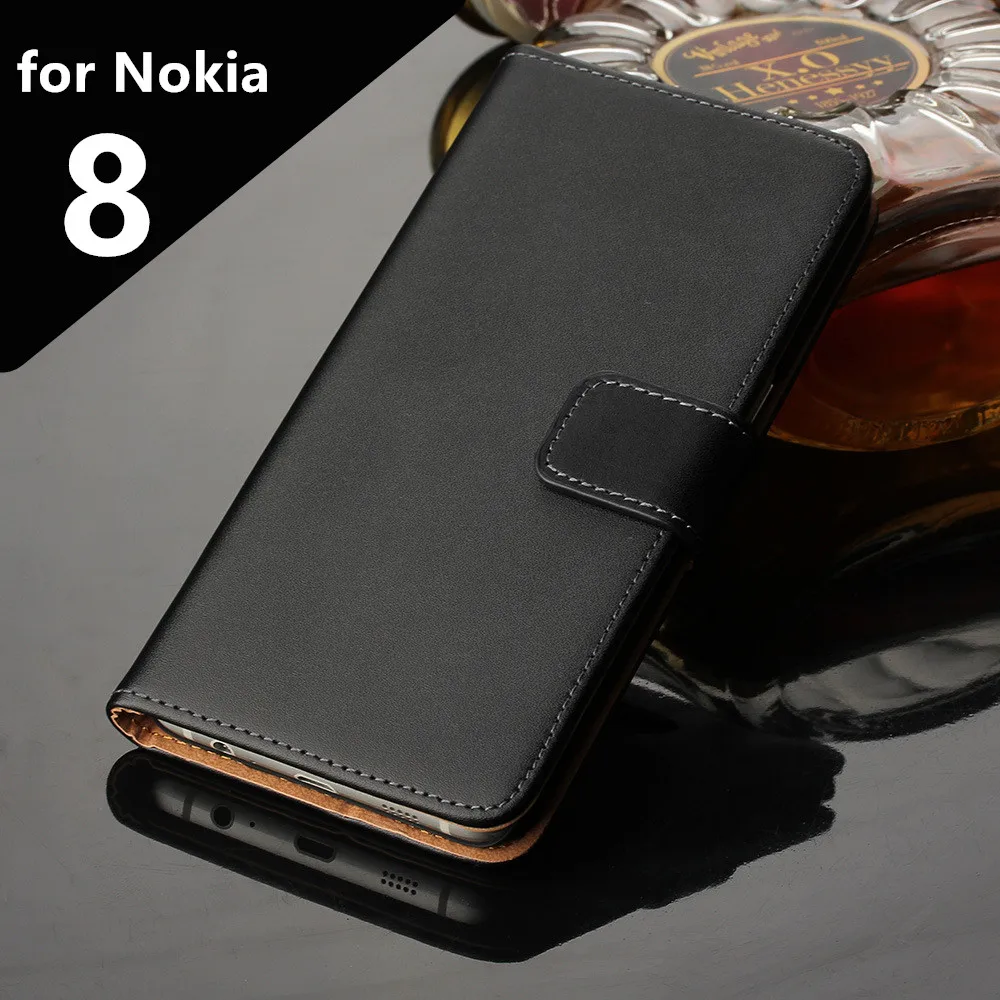 Кожаный флип чехол премиум класса Роскошный бумажник для телефона Nokia 8 Nokia8