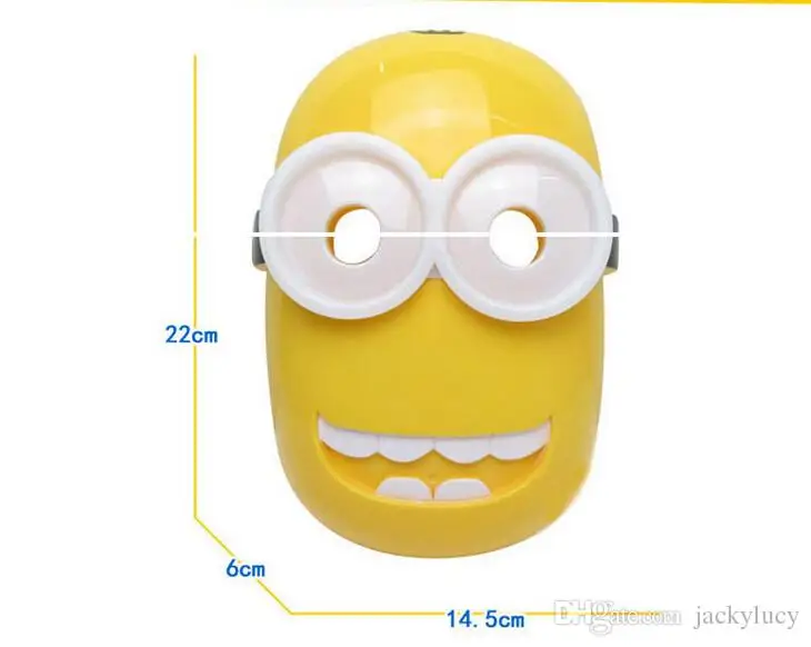  Minions Little Yellow People Cartoon LED Flash Cosplay Film Mask For Halloween Xmas Kids Toys Adult Party Decoration Supplies