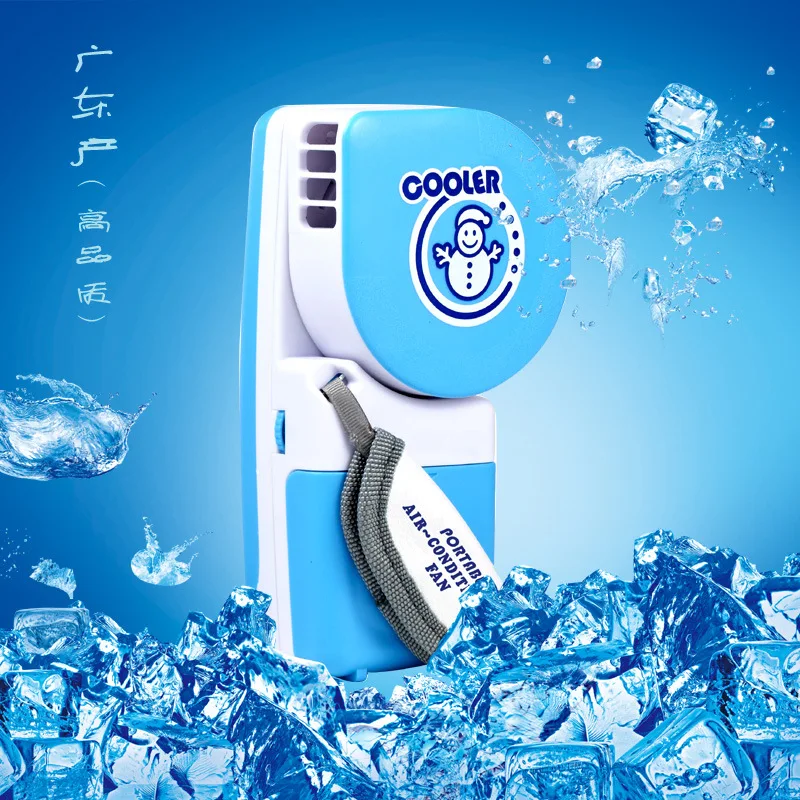 

2016 Creative portable small water cooling spray mist fanUSB/ battery mini air conditioning bladeless fan