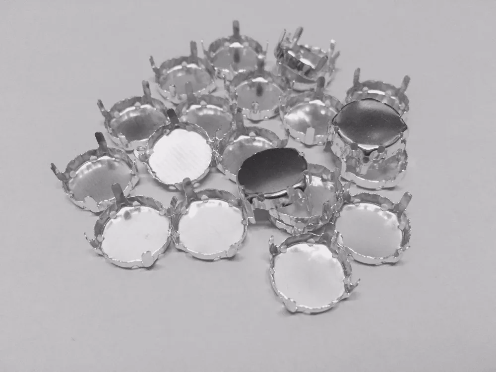 Round Shape 8mm 100pcs/lot Metal Claws Silver Color For Setting Fancy Stones Jewelry Beads. | Украшения и аксессуары