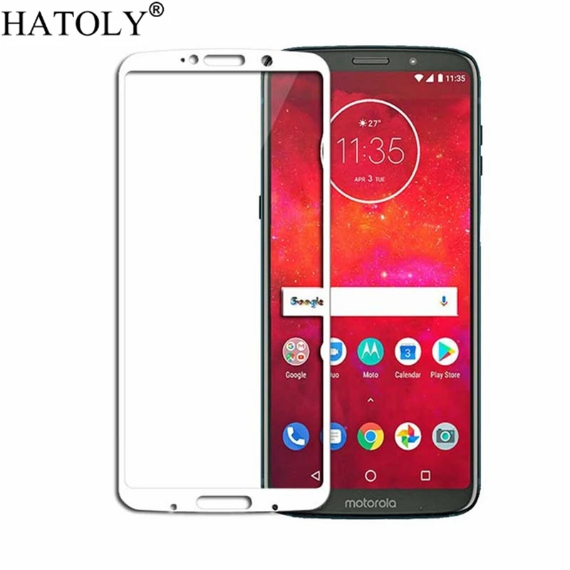 Закаленное стекло для Moto Z3 Play 1 шт. Защита экрана полное покрытие XT1929 3D пленка с