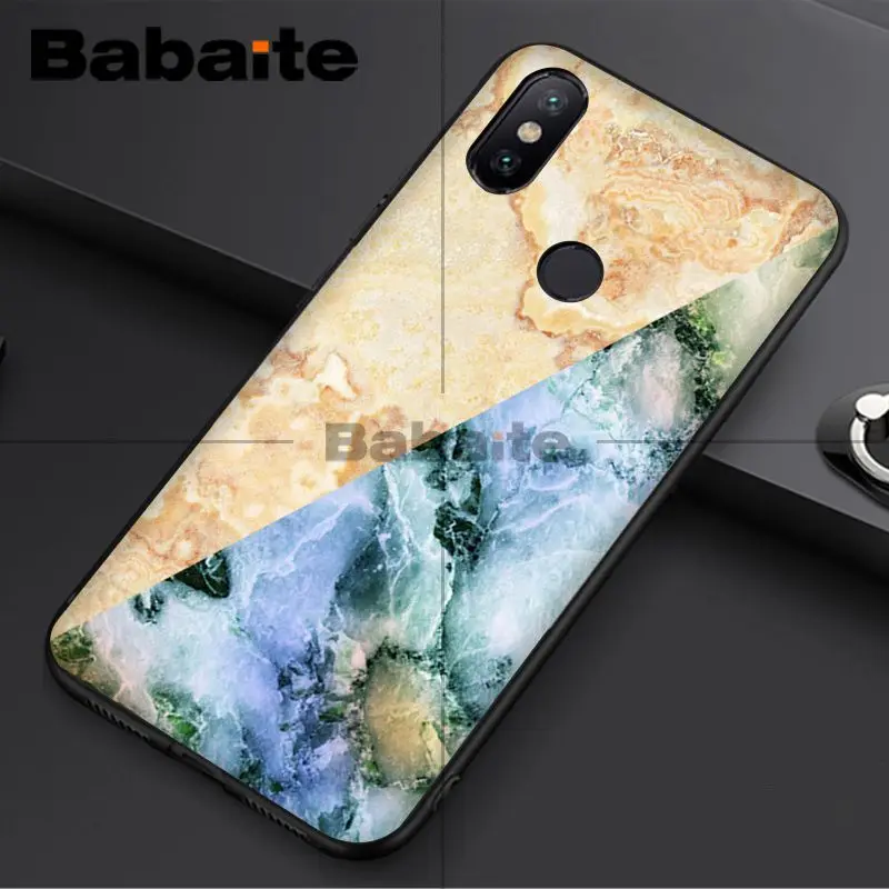 Fashion Geometric Splice Pattern Marble gold pink marble stone