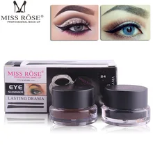 Бренд miss rose eye make up Крем под глаза лайнер для людей водонепроницаемый маркер подводка для глаз с кистями длительный макияж maquiagem