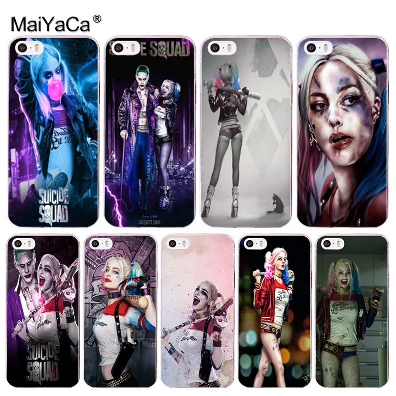 MaiYaCa Harley Quinn Suicide Squad Joker Coque Shell Phone Case for
