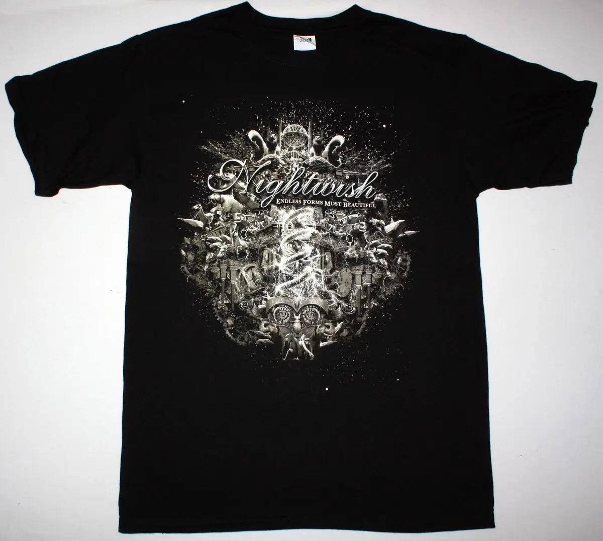 

NIGHTWISH ENDLESS FORMS MOST BEAUTIFUL 2019 SYMPHONIC METAL NEW BLACK T-SHIRT summer o neck tee, free shipping cheap tee