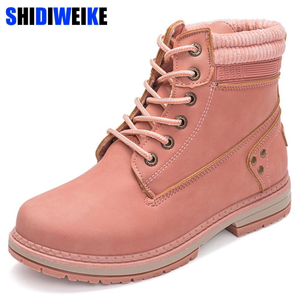 

2019 Winter Shoes Women Snow Boots Fashion Plush Warm Shoes Women's Boots Brand Woman Ankle Botas Hard Outsole g398