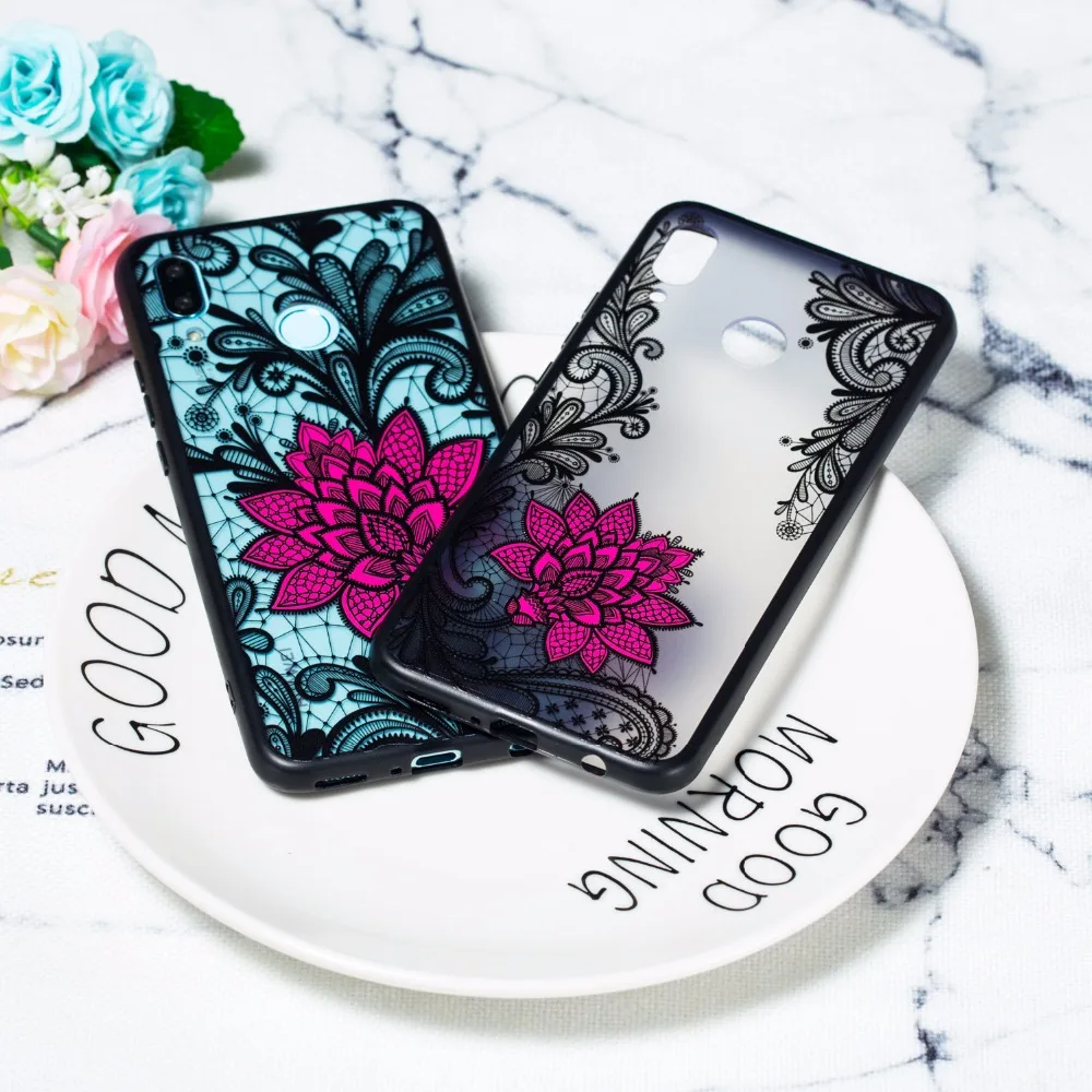 FGHGF цветочный чехол для huawei Nova 3i 3 mate 20 Lite мягкий ТПУ Жесткий ПК P Smart Plus чехлы |
