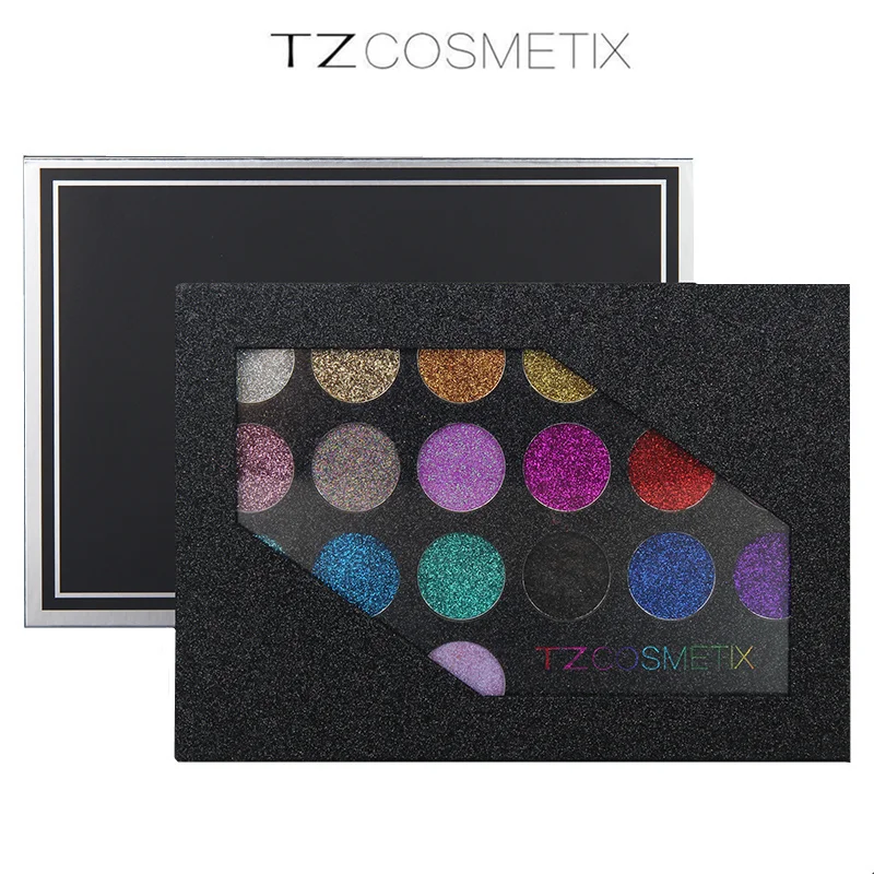 

TZ 21 Colors Glitter Eyeshadow Palette Glitter Lip Gloss Diamond Powder Makeup Glitter Eye Shadow Make up Drop Shipping