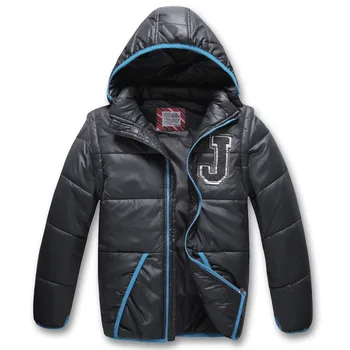 

Outerwear Windbreaker Windproof Coat Boy vest coat Detachable cap sleeve Autumn winter Children Jacket For Kids Hooded For Boys