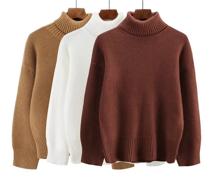 Colorfaith, женские пуловеры, свитер, новинка, вязанный, осень, зима, толстый, теплый, однотонный, водолазка, элегантный, повседневный, для девушек, топы SW792