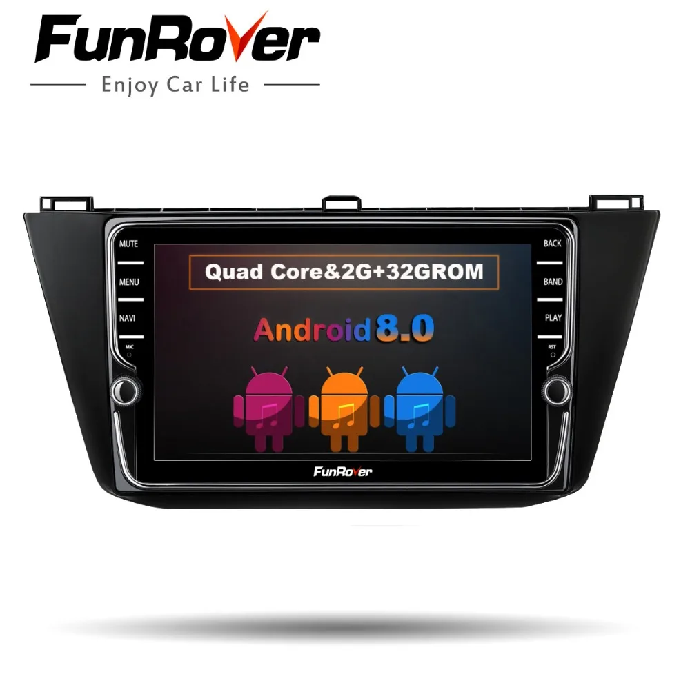 

Funrover android 8.0 car dvd 9'' Multimedia Player Navigation audio Radio For for Volkswagen Tiguan 2017 2018 headunit GPS WIFI