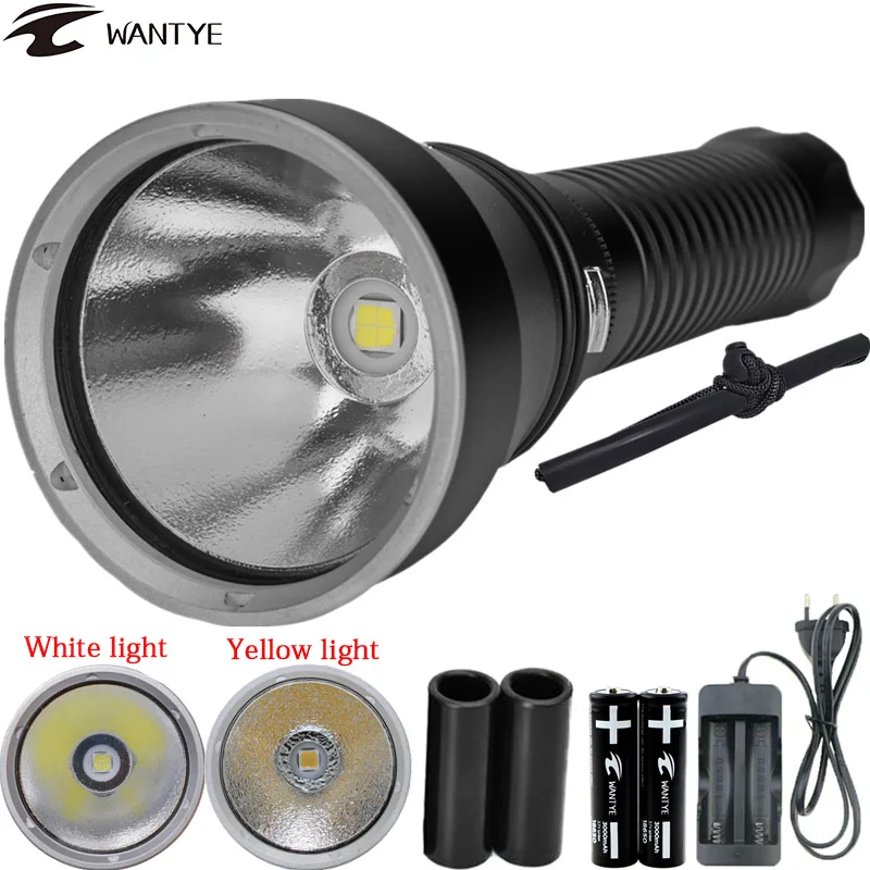 

XHP70 LED Diving Flashlight 26650 18650 Lamp Underwater Flashlight LED 100M Diving Torch Powerful Waterproof Video light