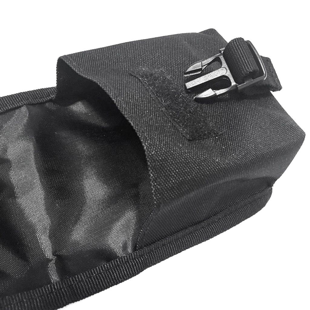4 Pieces 600D Nylon Scuba Diving Spare Weight Belt Pocket - Strong & Durable Black for Swimming Diving Scuba Accessories