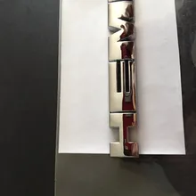 Черный матовый/свет/хром/красный логотип эмблемы хеми-50 шт