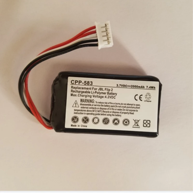 TTVXO 2000mAh батарея AEC653055 2P для JBL Flip 2 Bluetooth громкоговоритель|Смарт-аксессуары| |