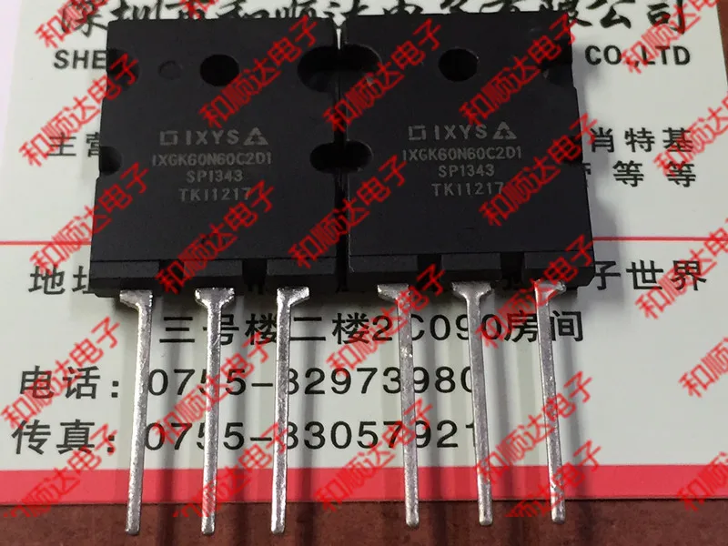 

10 pieces/lot IXGK60N60C2D1 TO-264 IGBT600V 75A