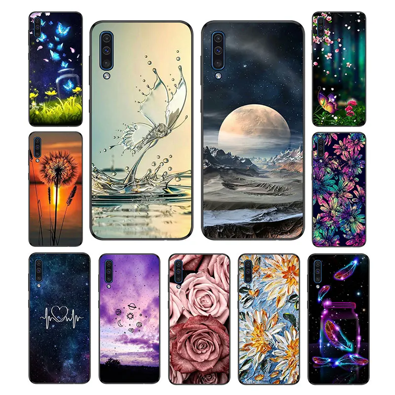 

FANATU For Coque Samsung A50 Case Cover Silicon Soft Galaxy A50 A505F Phone Bumper For Funda Samsung Galaxy A50 A505F Cover Case