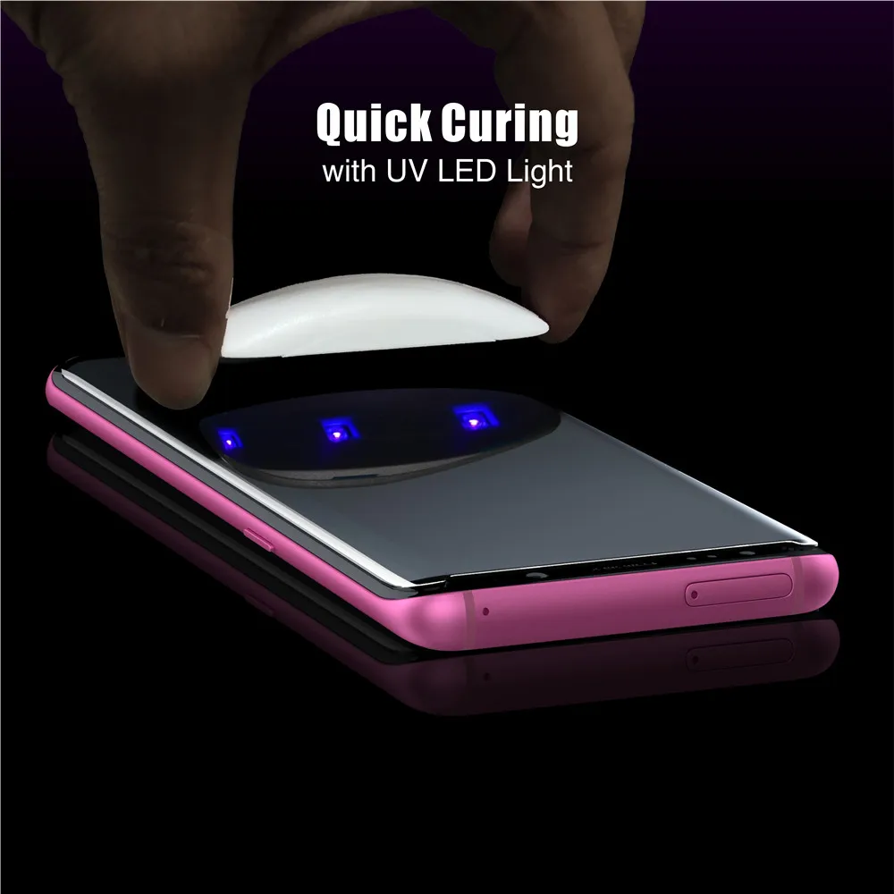 Ультрафиолет votoon для samsung Galaxy S8 S9 Plus, 3D покрытие, полный клей, закаленное защитное стекло для экрана для samsung Note 8 9