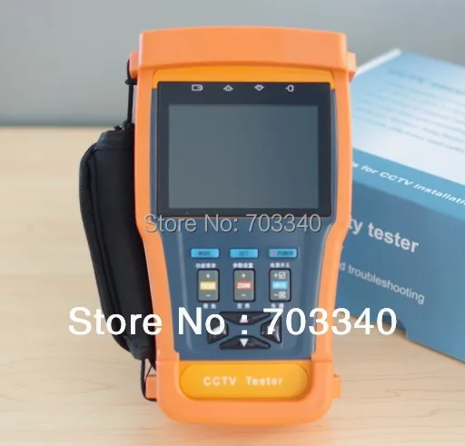 3.5 inch CCTV tester monitor analog CVBS tester UTP cable tester video screen shot video recording payback PTZ 12V Wholesale Construction & Real Estate