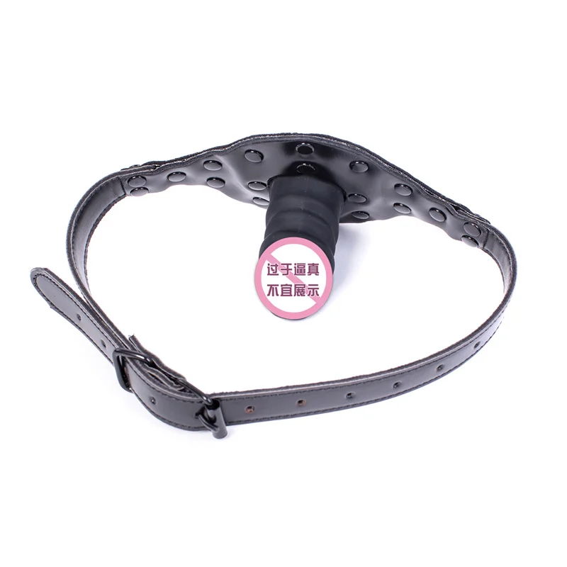 MaryXiong Penis Gag Oral font b Dildo b font Open Mouth Gag Harness Women Sex Toys