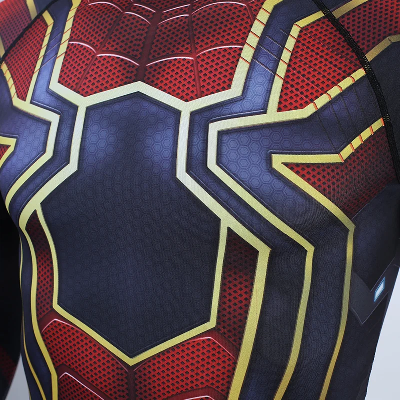 Мужская футболка с 3D принтом The Avengers4 компрессионная Футболка Человека паука