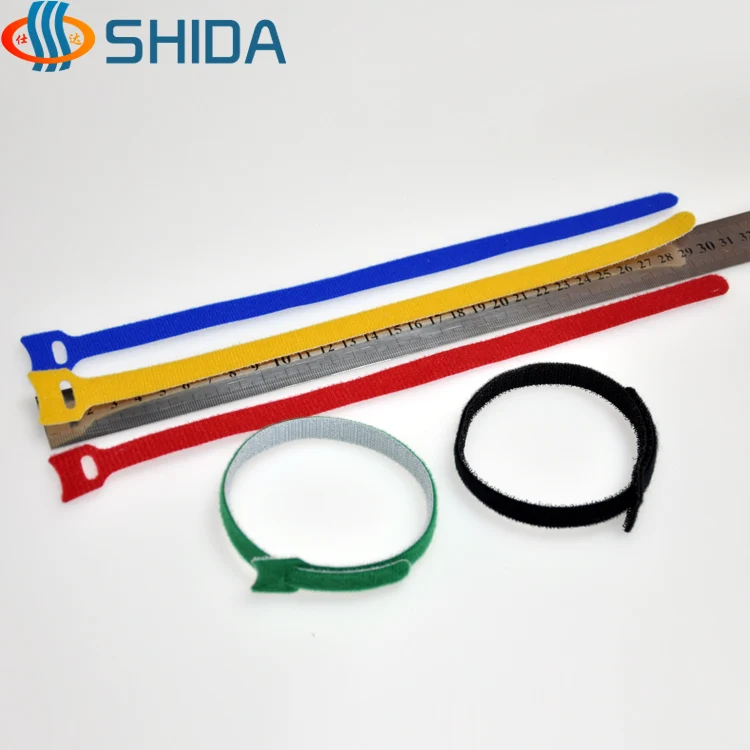 Releasable Colorful Nylon Straps Cable ties 50PCS 12*300mm Back to Hook Loop Magic Tape Sticks For Power Wire Management | Обустройство
