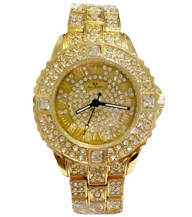 Женский Rhinestone Часы Леди Платье Женщины смотреть Алмаз Люксовый бренд Браслет Наручные Часы дамы Кристалл Кварцевые Часы
